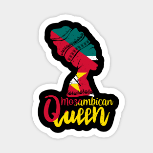 Mozambican Queen Mozambique Flag Afro Roots Sticker